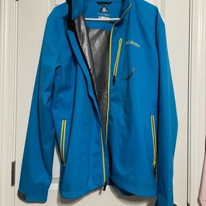 Columbia Omni-heat blue lightweight jacket. XL.